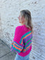 Colorful Sweater Cardigan