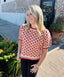 Groovy Red Sweater Top