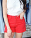 Red Judy Blue Shorts