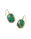 Kendra Scott Daphne Drop Gold Green
