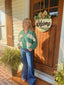 Hunter Green V Neck Sweatshirt