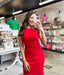 Red Midi Dress