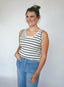Ivory Striped Top