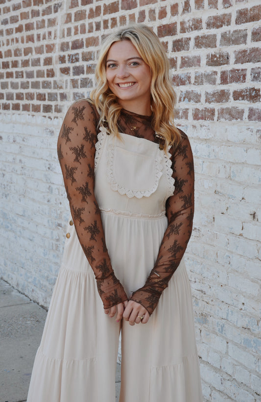 Brown Lace Top