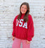 RED American Flag/USA reversible mockneck