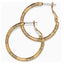 Gold Small Hoop Charm Earrings