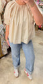 Cream Puff Sleeve Top