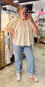 Cream Puff Sleeve Top