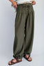 Olive Linen Pants