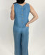 Denim Button Top