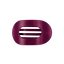 Mulberry Medium Flat Round Hair Clip