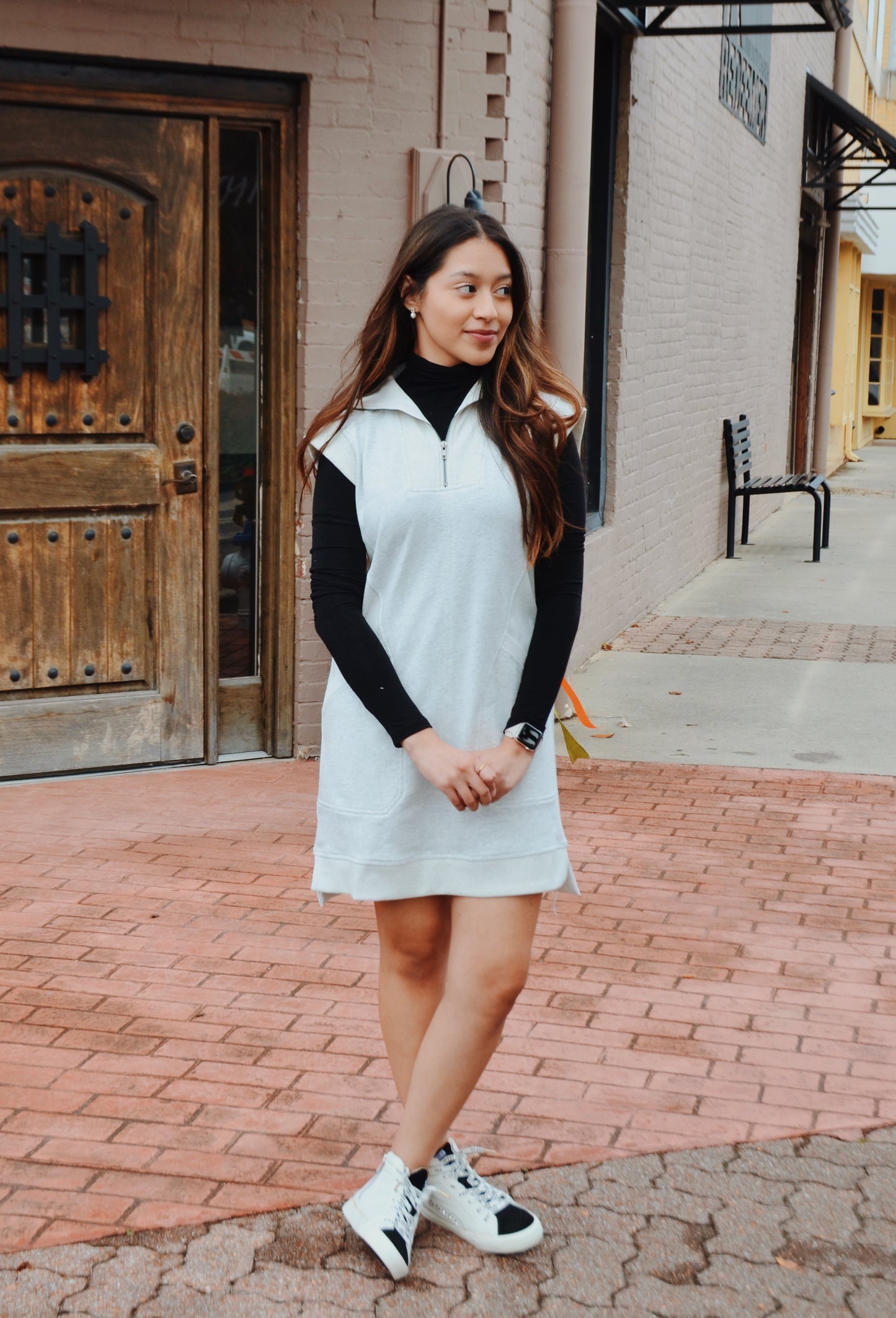 comfy and cozy mini dress