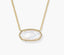 Kendra Scott Gift Set Elisa Gold Statement Short Pendant Necklace in Mother of Pearl and Courtney Paperclip Necklace in Gold
