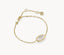 Kendra Scott Elaina Luxe Gold Chain Bracelet White CZ