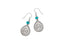 Brighton Mosaic Turquoise Teardrop French Wire Earrings