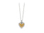 Brighton Mosaic Heart Two Tone Heart Petite Necklace