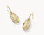 Kendra Scott Lee Riveted Gold Drop Earrings in Dark Brown