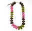 Carissa Beaded Necklace-Pink Grey Mix