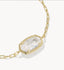 Kendra Scott Elaina Luxe Gold Chain Bracelet White CZ