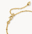 Kendra Scott Tiger Striped Elaina Gold Delicate Chain Bracelet Natural Mother of Pearl