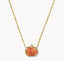 Kendra Scott Pumpkin Gold Short Pendant Necklace