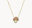 Kendra Scott Mushroom Gold Short Pendant Necklace