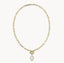 Kendra Scott Elisa Gold Enamel Link and Chain Necklace White