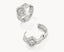 Kendra Scott Mallory Crystal Silver Huggie Earrings