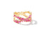Kendra Scott Rosalie Gold Double Band Ring in Pink Crystal size 7