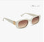 DIFF The White Lotus - Italy White Ivory Rich Brown Gradient Sunglasses