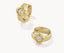 Kendra Scott Mallory Crystal Gold Huggie Earrings