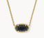 Kendra Scott Elisa Gold Boo Short Pendant Necklace