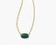 Kendra Scott Elisa Riveted Gold Short Pendant Necklace