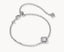 Kendra Scott Mallory Crystal Silver Delicate Chain Bracelet