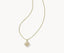 Kendra Scott Dira Pearl Gold Short Pendant Necklace