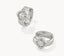 Kendra Scott Mallory Crystal Silver Huggie Earrings