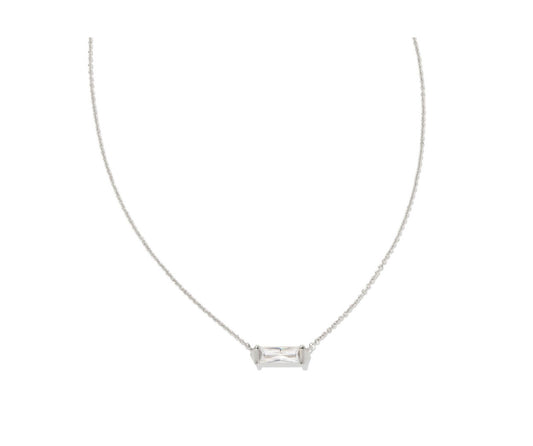 Kendra Scott Fletcher Necklace White Crystal