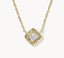 Kendra Scott Mallory Crystal Gold Short Pendant Necklace