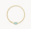 Kendra Scott Grayson Gold Stretch Bracelet in Light Blue Magnesite