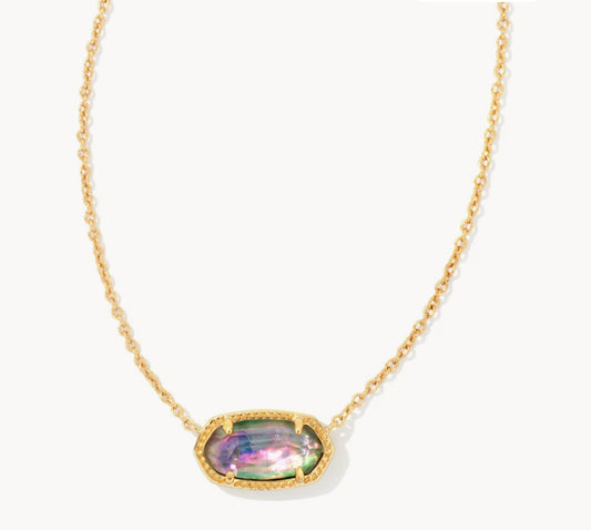 Kendra Scott Lilac Abalone Gold Necklace