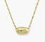 Kendra Scott Elisa Riveted Gold Short Pendant Necklace