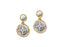 Brighton Ferrara Two Tone Luce Post Drop Earrings