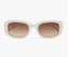 DIFF The White Lotus - Italy White Ivory Rich Brown Gradient Sunglasses