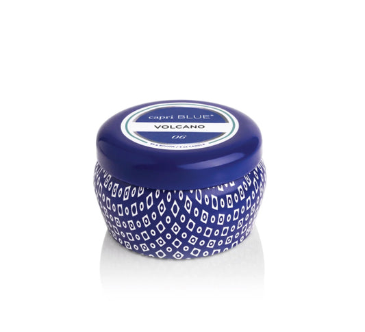 3oz Mini Blue Tin Candle - Volcano