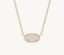 Kendra Scott Elisa Gold Pendant Necklace in Iridescent Drusy