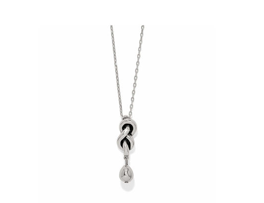 Brighton Interlok Single Knot Drop Necklace