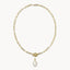 Kendra Scott Elisa Gold Enamel Link and Chain Necklace White
