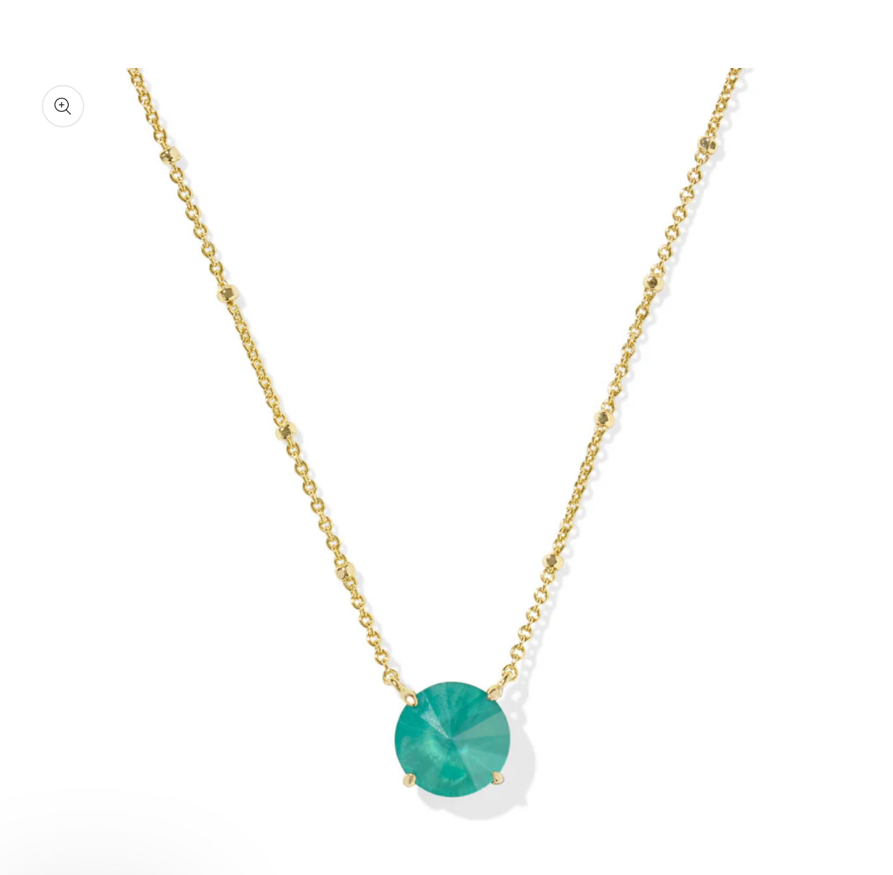 KENDRA SCOTT- Jolie Short Pendant Necklace in Kelly Green Illusion