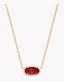 Kendra Scott Elisa Gold Pendant Necklace in Berry