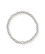 Kendra Scott Mini Elaina Stretch Bracelet Rhodium in Ivory Mother of Pearl